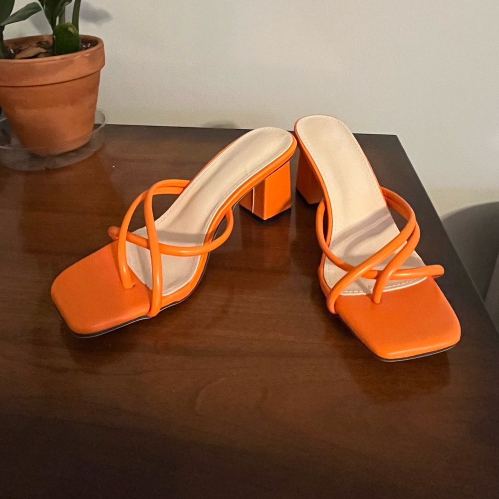 Orange sandals